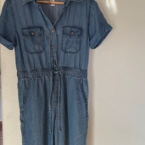 Forever 21 Blue Denim Jumpsuit